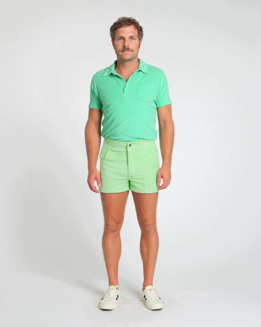 Men's Terry Polo (Mint)