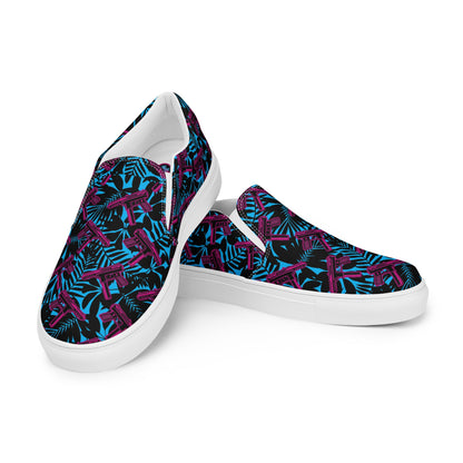 9 Lives 2 Men’s Slip-On Canvas Shoes