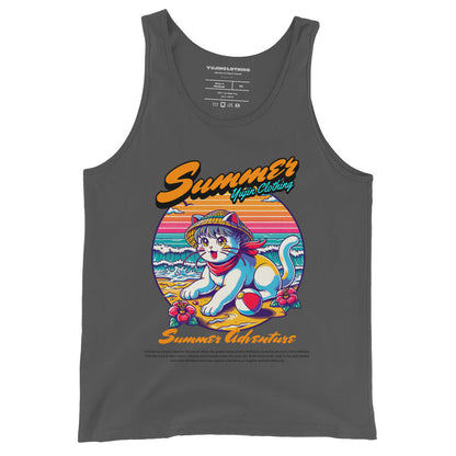 Summer Adventure Cat Tank Top