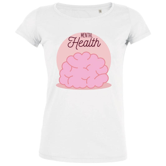 Mental Health Brain Women's Organic Tee