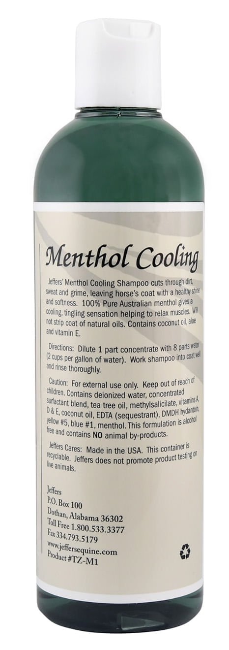 Jeffers Equine Menthol Cooling Shampoo for Horses