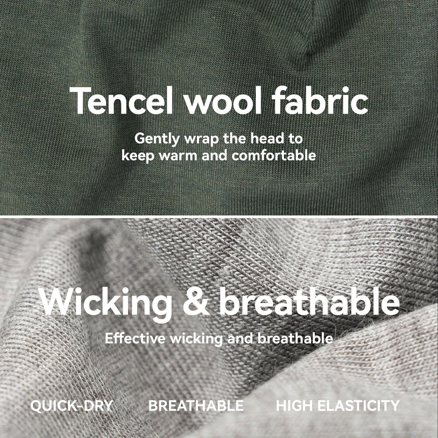 Winter Cap and Face Mask Set Merino Wool Thermal