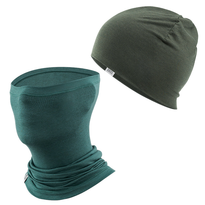 Winter Cap and Face Mask Set Merino Wool Thermal