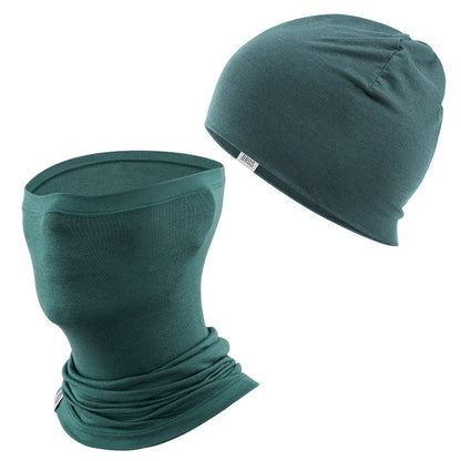 Winter Cap and Face Mask Set Merino Wool Thermal
