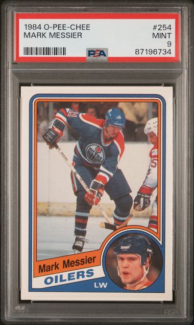 Graded 1984 O-Pee-Chee Mark Messier #254 Hockey Card PSA 9 Mint