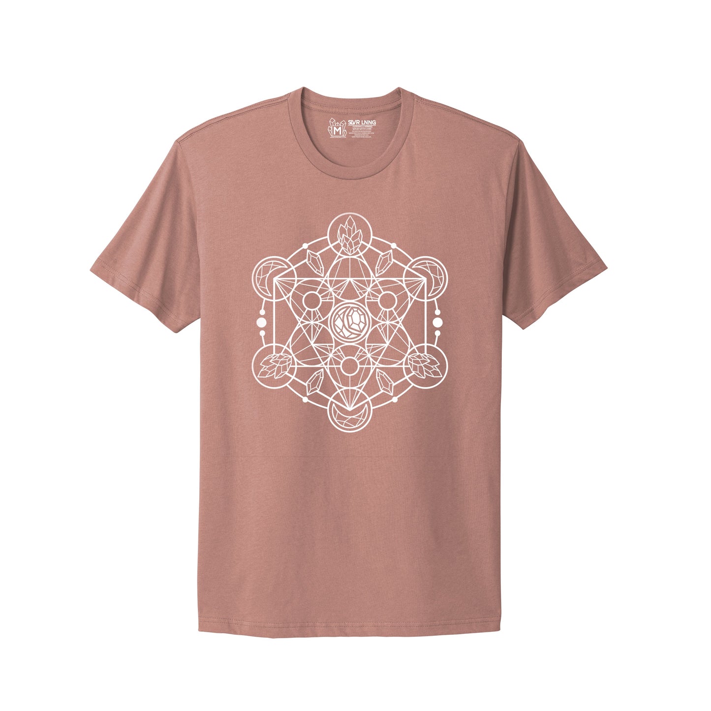 Metatron's Cube - Unisex T-Shirt - Infused with Clear Quartz