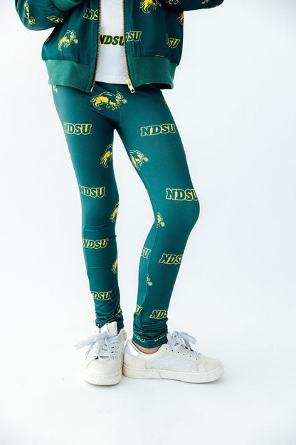 North Dakota State University Green Bison Leggings