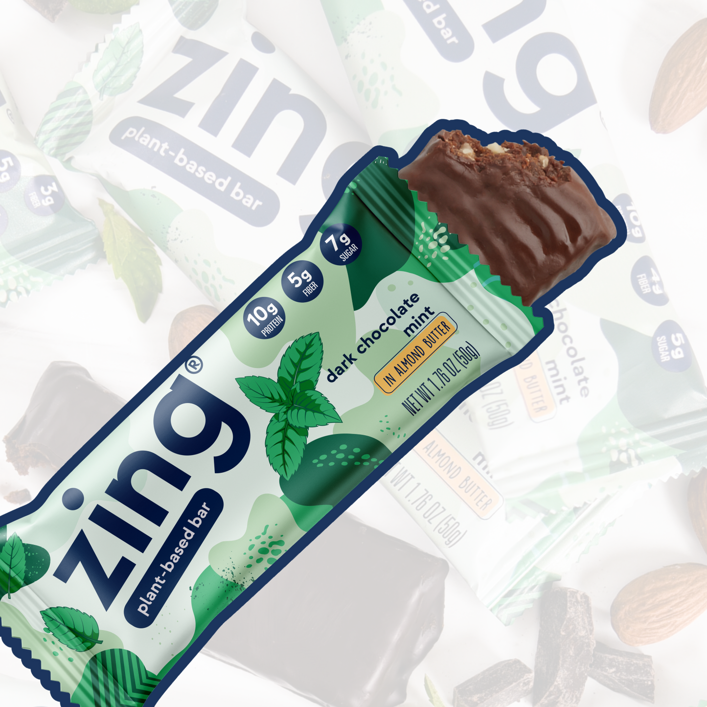 dark chocolate mint nutrition bars