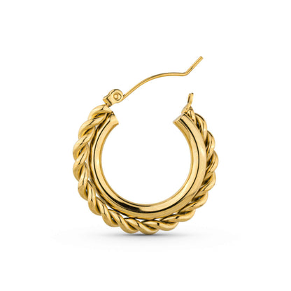 Mirage Twisted Hoop Earrings