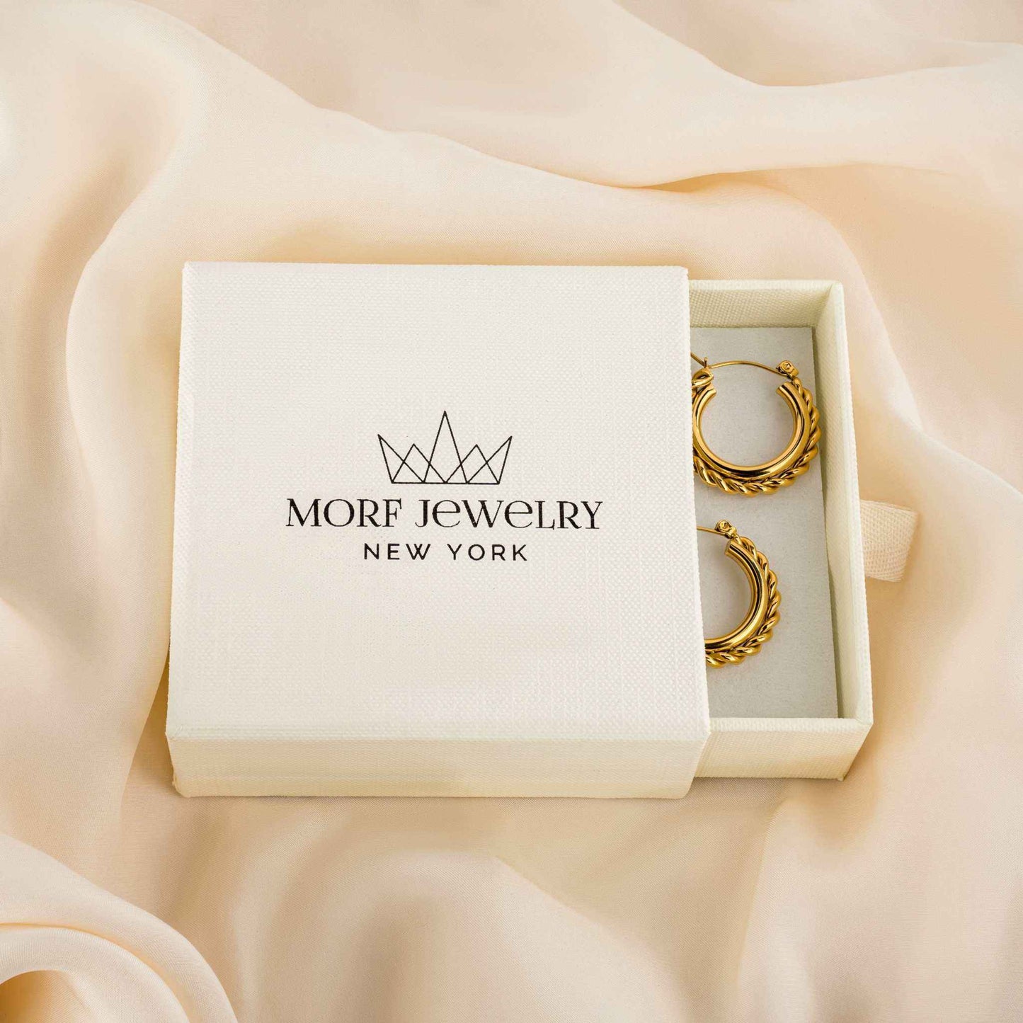Mirage Twisted Hoop Earrings