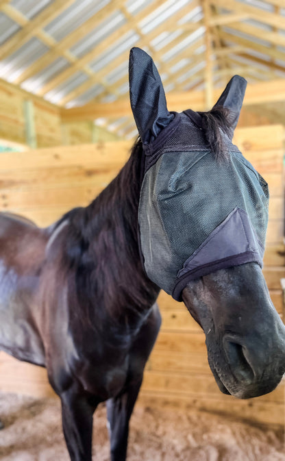 AJ Tack Fly Mask with Ears