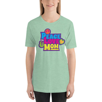 Peace, Love, & Mom Tee