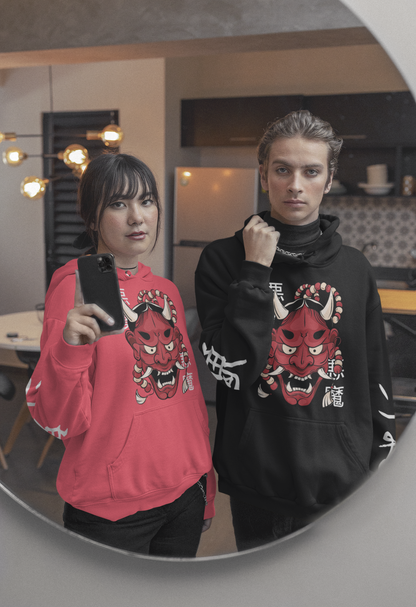 Hannya Demon Mask Hoodie