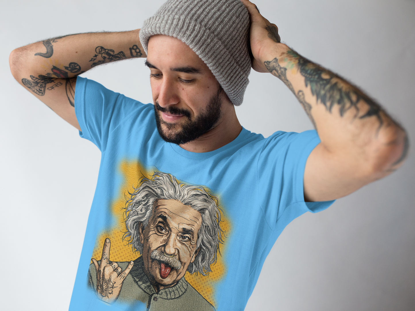 Rock On Einstein Graphic T-Shirt