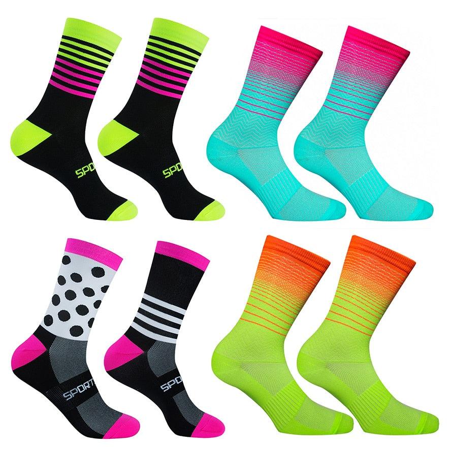 Modern Unisex Cycling Socks For Men And Women Outdoor Sports Socks Bike Footwear for Road Bike Running Basketball Sports Socks For Cycling