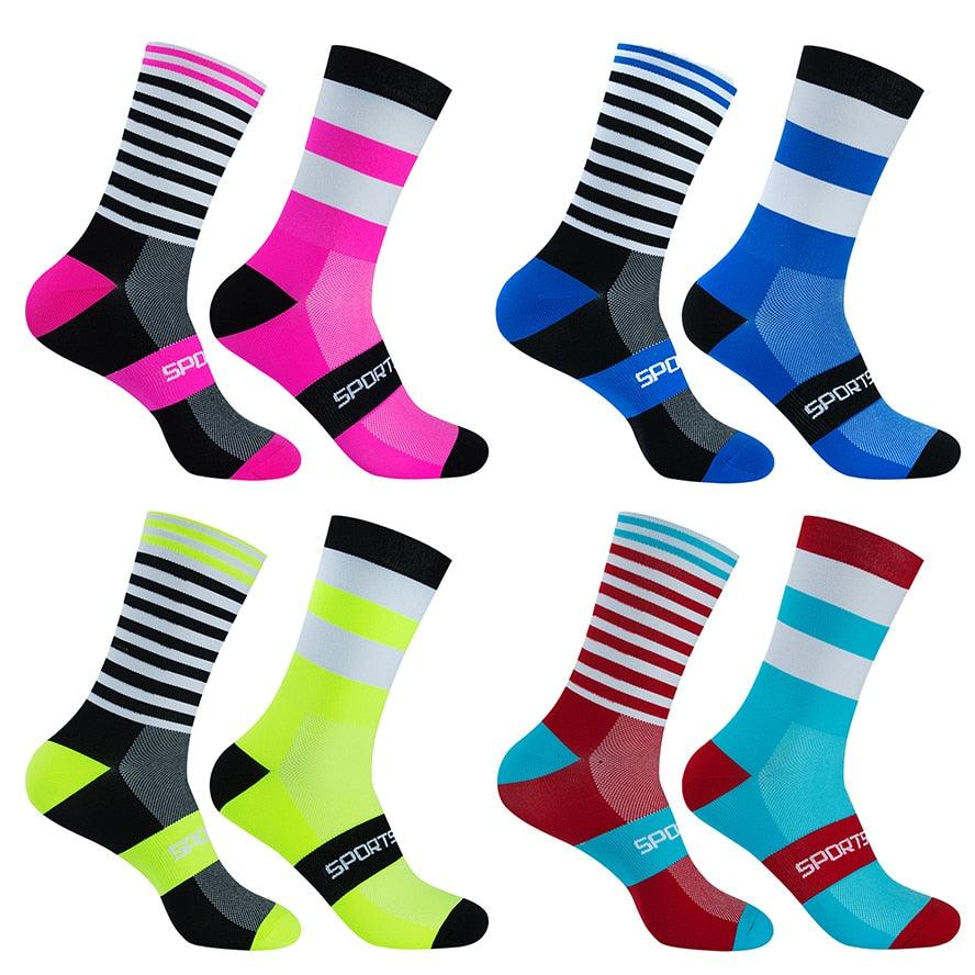 Modern Unisex Cycling Socks For Men And Women Outdoor Sports Socks Bike Footwear for Road Bike Running Basketball Sports Socks For Cycling