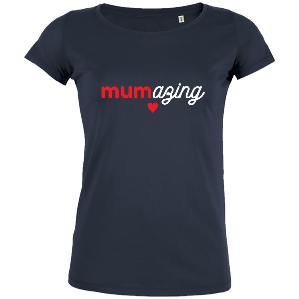 Mumazing Women's Organic Navy Tee