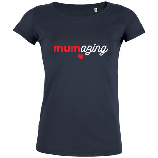 Mumazing Women's Organic Navy Tee