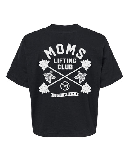 Moms Lifting Club Crop Shirt