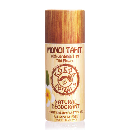 MONOI TAHITI – Natural Deodorant - Plastic Free - Aluminum-Free - 3.2 oz