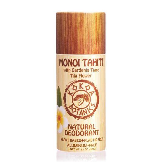 MONOI TAHITI – Natural Deodorant - Plastic Free - Aluminum-Free - 3.2 oz