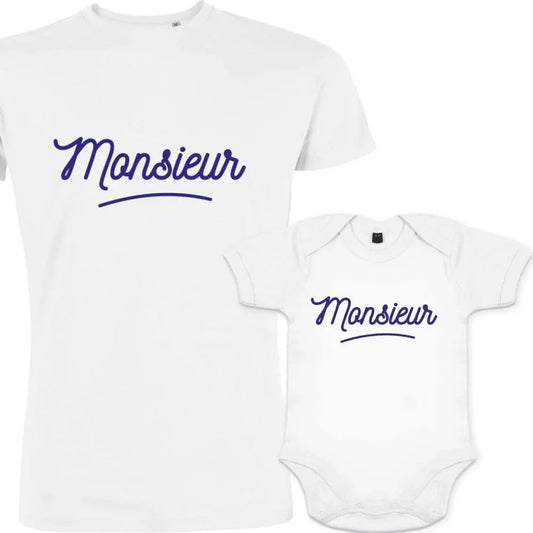 Monsieur Dad and Child Matching Outfit