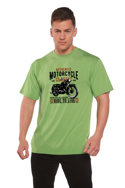 Motorcycle Classic Men's Bamboo Viscose/Organic Cotton Short Sleeve Graphic T-Shirt