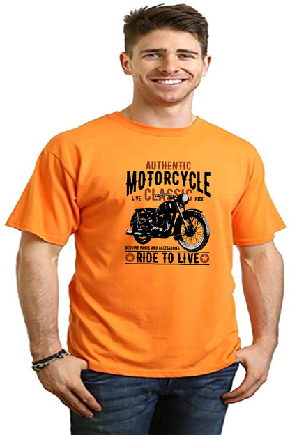 Motorcycle Classic Men's Bamboo Viscose/Organic Cotton Short Sleeve Graphic T-Shirt