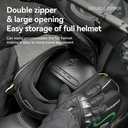 Motorcycle Tank Bag Helmet Bag 12L With Rain Cover