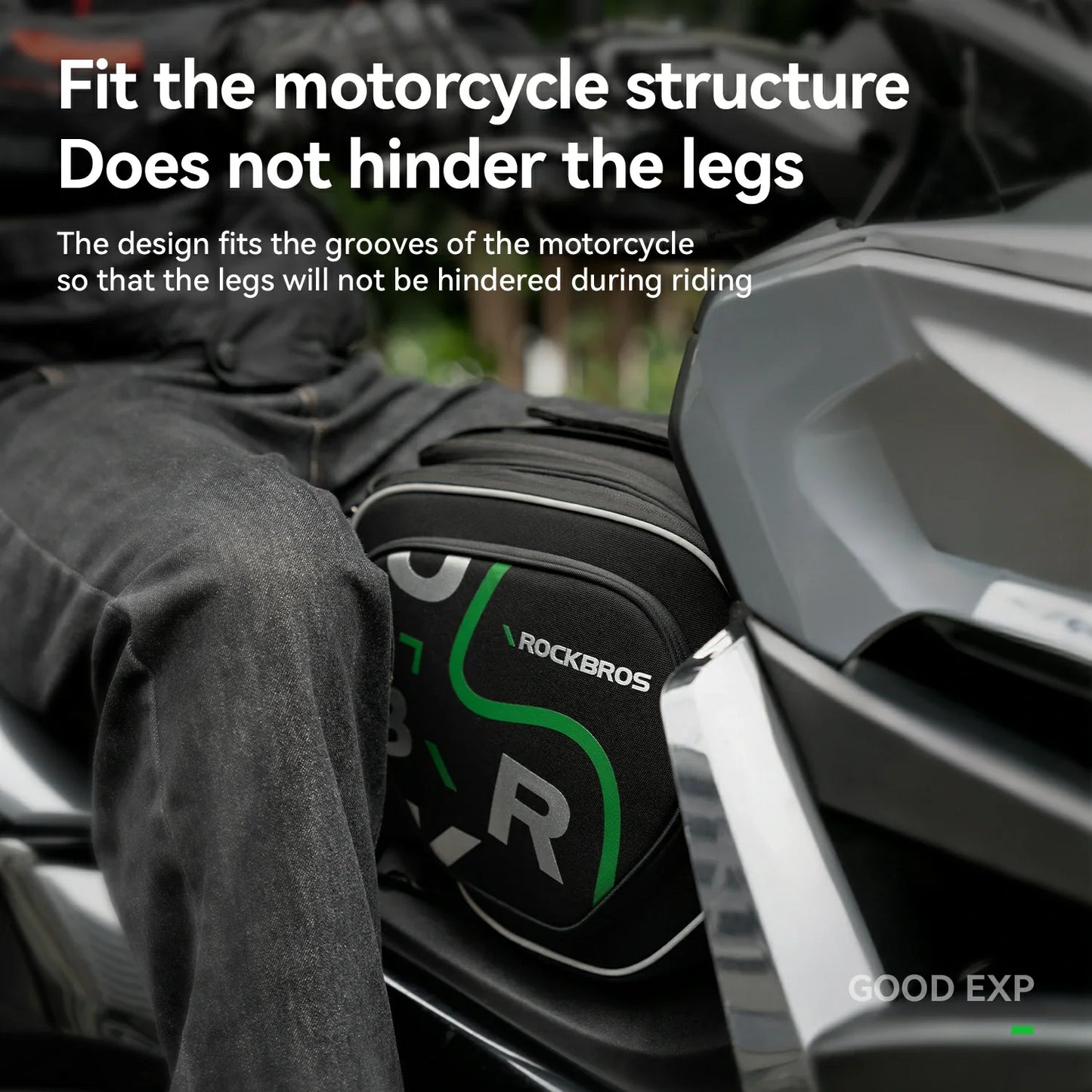 Motorcycle Tank Bag Helmet Bag 12L With Rain Cover