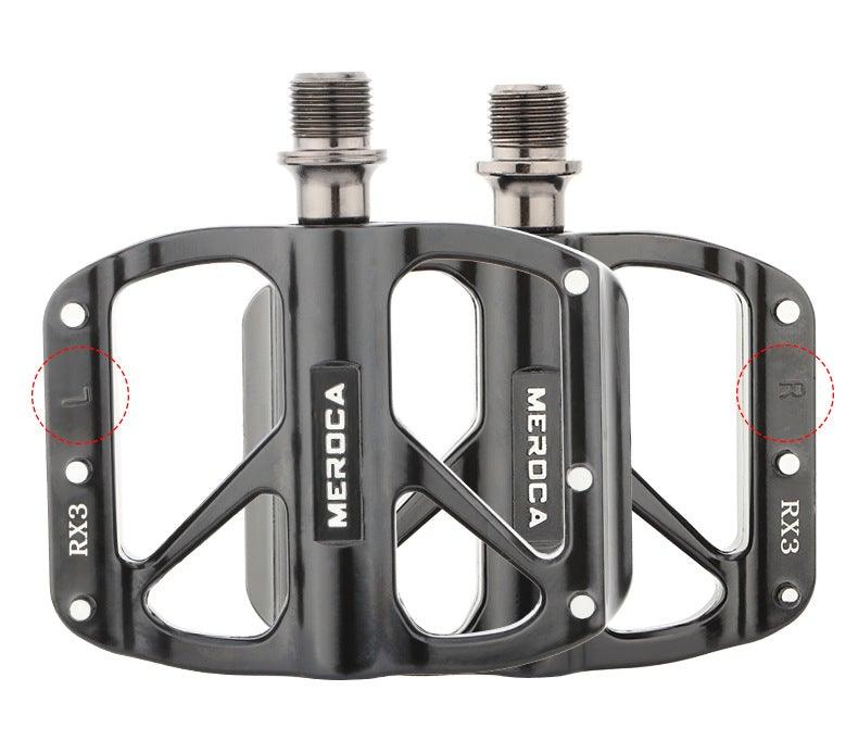 Mountain Bike Flat Pedals Aluminum Alloy Anti-Skid Pedal Sealed DU Bearing Pedal Bicycle Parts Sealed Bearing Mountain Bicycle Flat Pedals Lightweight Aluminum Alloy Wide Platform Cycling Pedal -Universal Lightweight Aluminum Alloy Platform