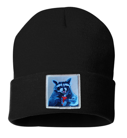 Camp Crasher Raccoon Beanie