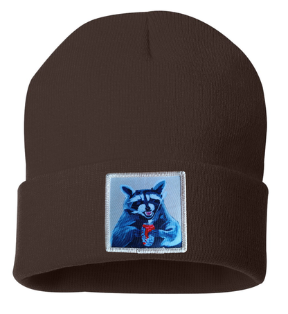 Camp Crasher Raccoon Beanie
