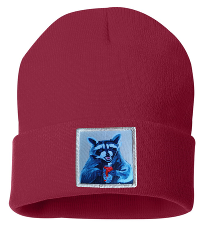 Camp Crasher Raccoon Beanie
