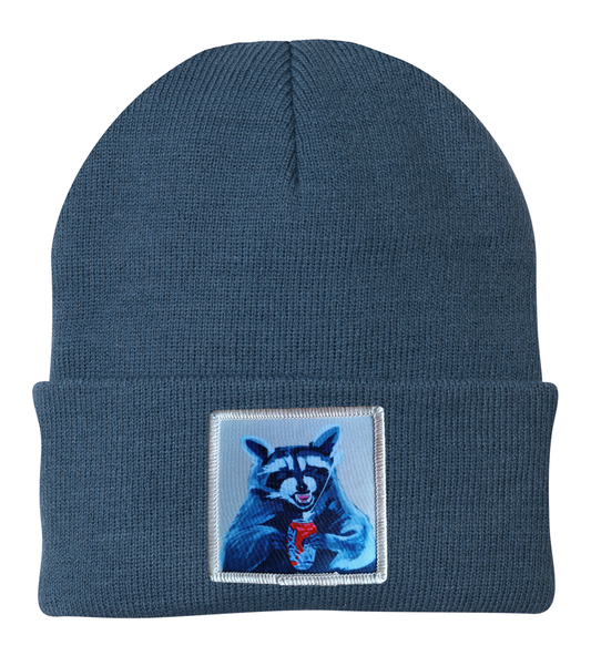 Camp Crasher Raccoon Beanie