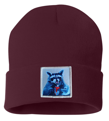 Camp Crasher Raccoon Beanie