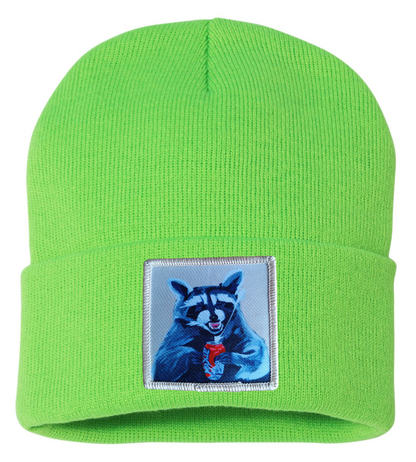 Camp Crasher Raccoon Beanie