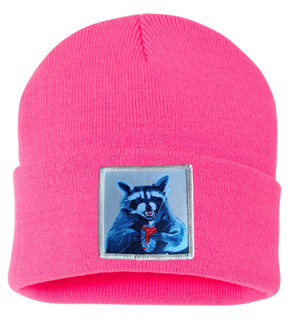 Camp Crasher Raccoon Beanie
