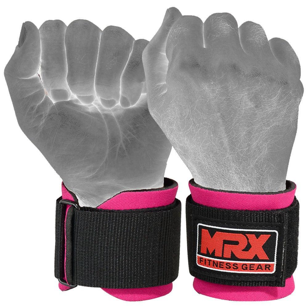 MRX Weight Lifting Wrist Straps Lifting Wrap Gym Bodybuilding Workout - Triathlete Store