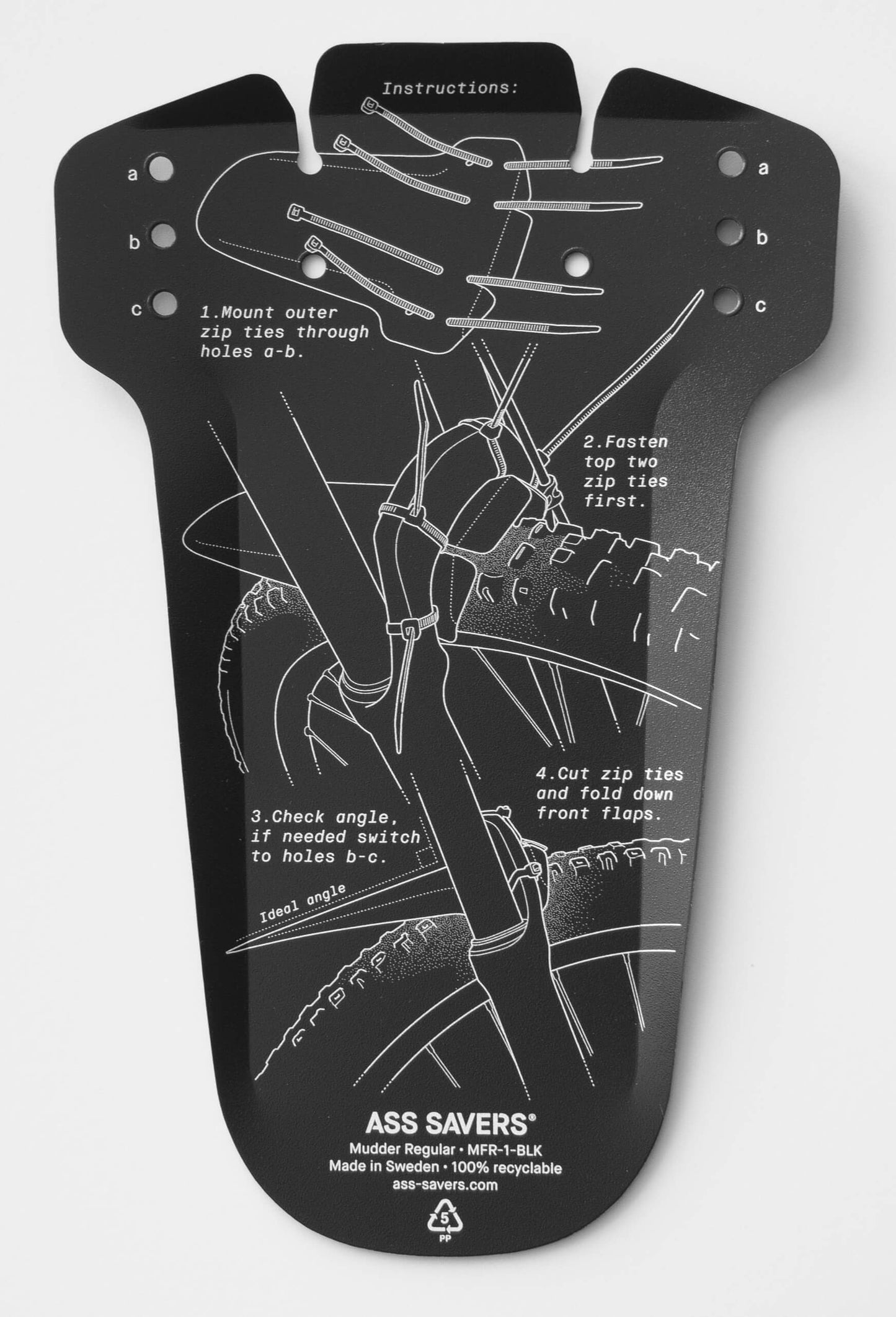 ASS SAVERS - Mudder Regular - Front Fender - Triathlete Store