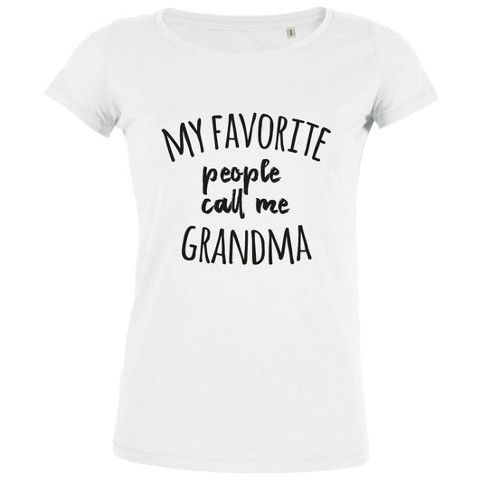 My Favorite People Call Me Grandma Women's Organic Tee