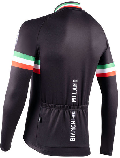 BIANCHI MILANO STORIA Black Men's Long Sleeve Jersey (S, L)