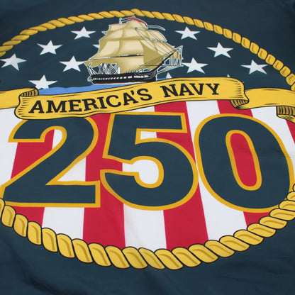 Navy 250th Anniversary Flag 3'x5' - Official | Made in USA