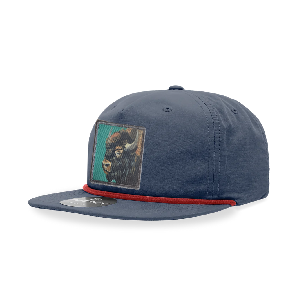 Navy/ Red Rope Cap