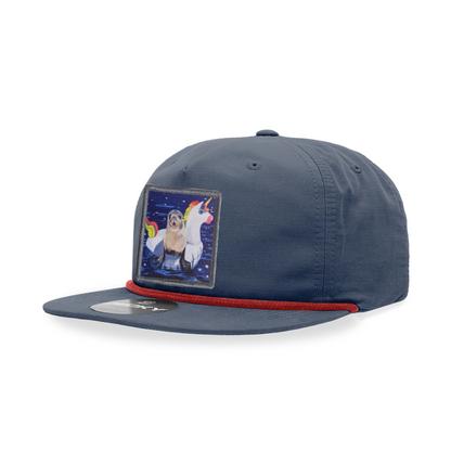 Navy/ Red Rope Cap