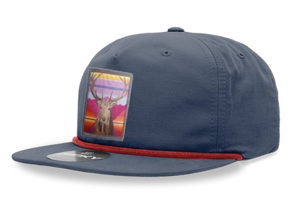 Navy/ Red Rope Cap