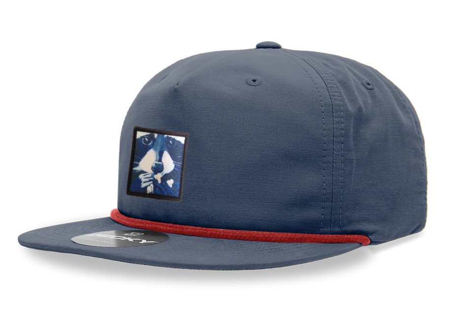 Navy/ Red Rope Cap
