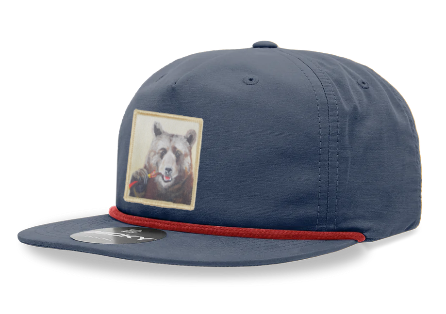 Navy/ Red Rope Cap