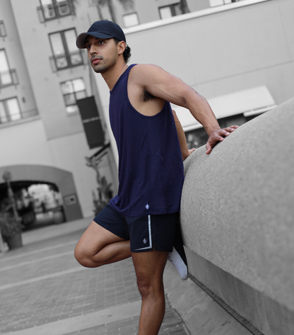 Eucalyptus Performance Tank - Navy