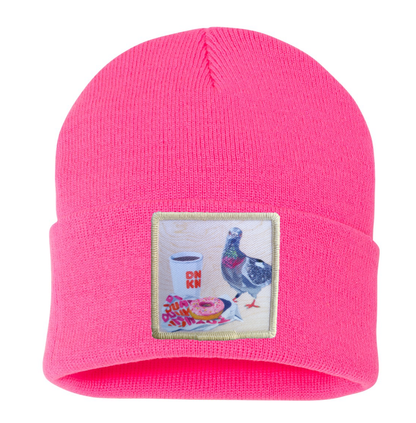 Pigeons Run on Donuts Beanie